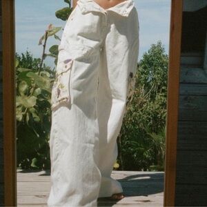 FINAL. NWT Heavy Manners Baggy Floral Pocket Jean